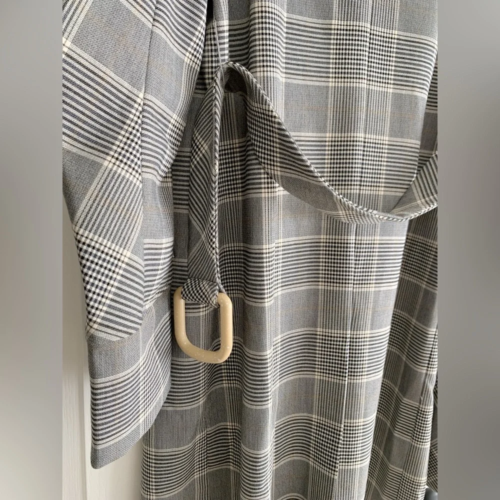 NWT J.ing plaid belted women’s trench coat - Picture 12 of 16
